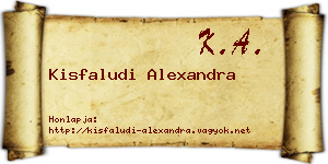 Kisfaludi Alexandra névjegykártya